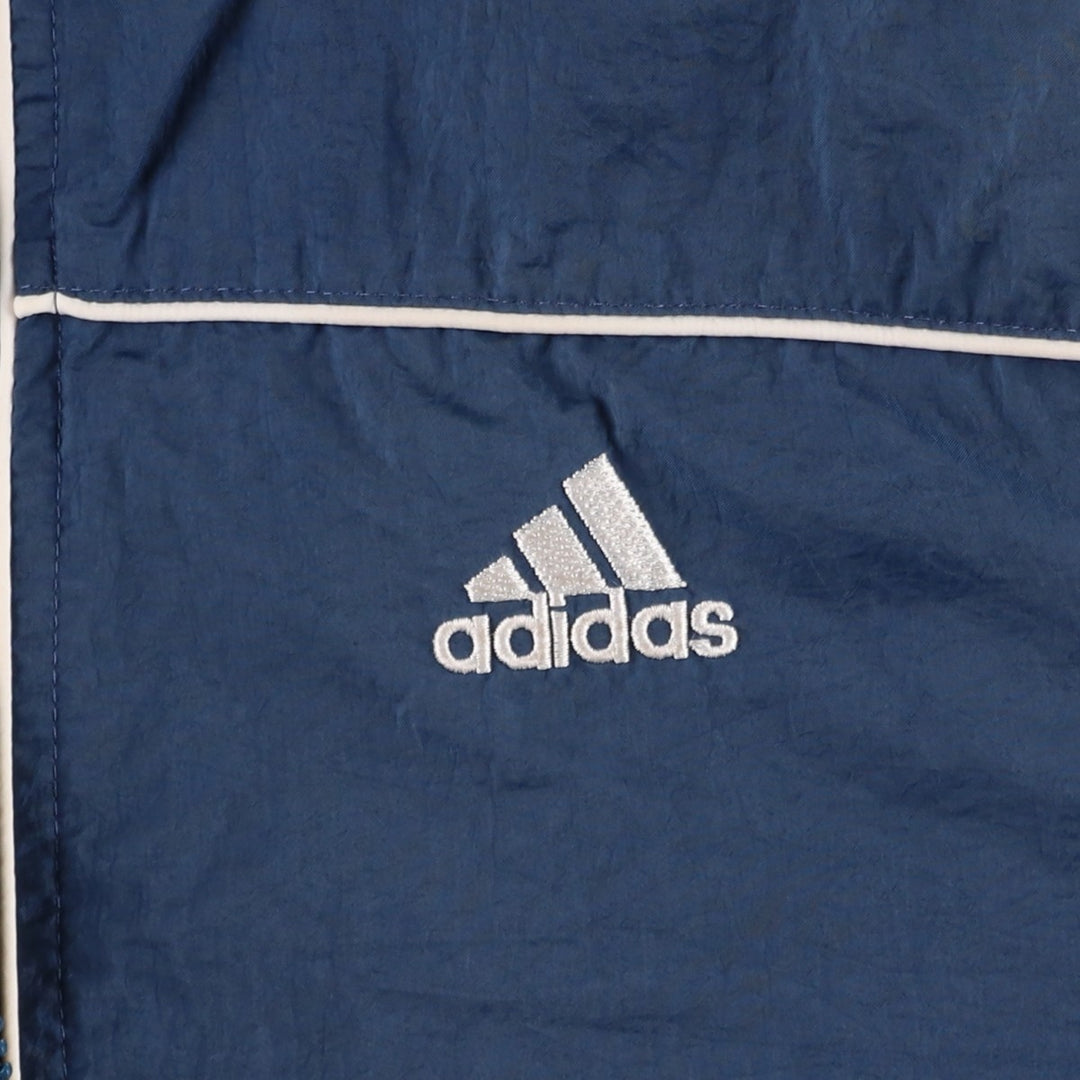90s~00'S Adidas nylon jacket, men's size L, vintage Nylon navy blue type Vintage Second Hand