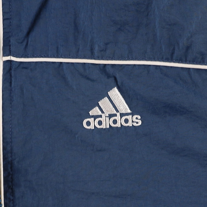 90s~00'S Adidas nylon jacket, men's size L, vintage Nylon navy blue type Vintage Second Hand