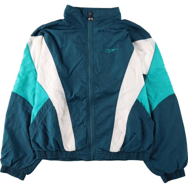 Reebok Nylon Jacket, Men's Size L Nylon green type Vintage Second Hand