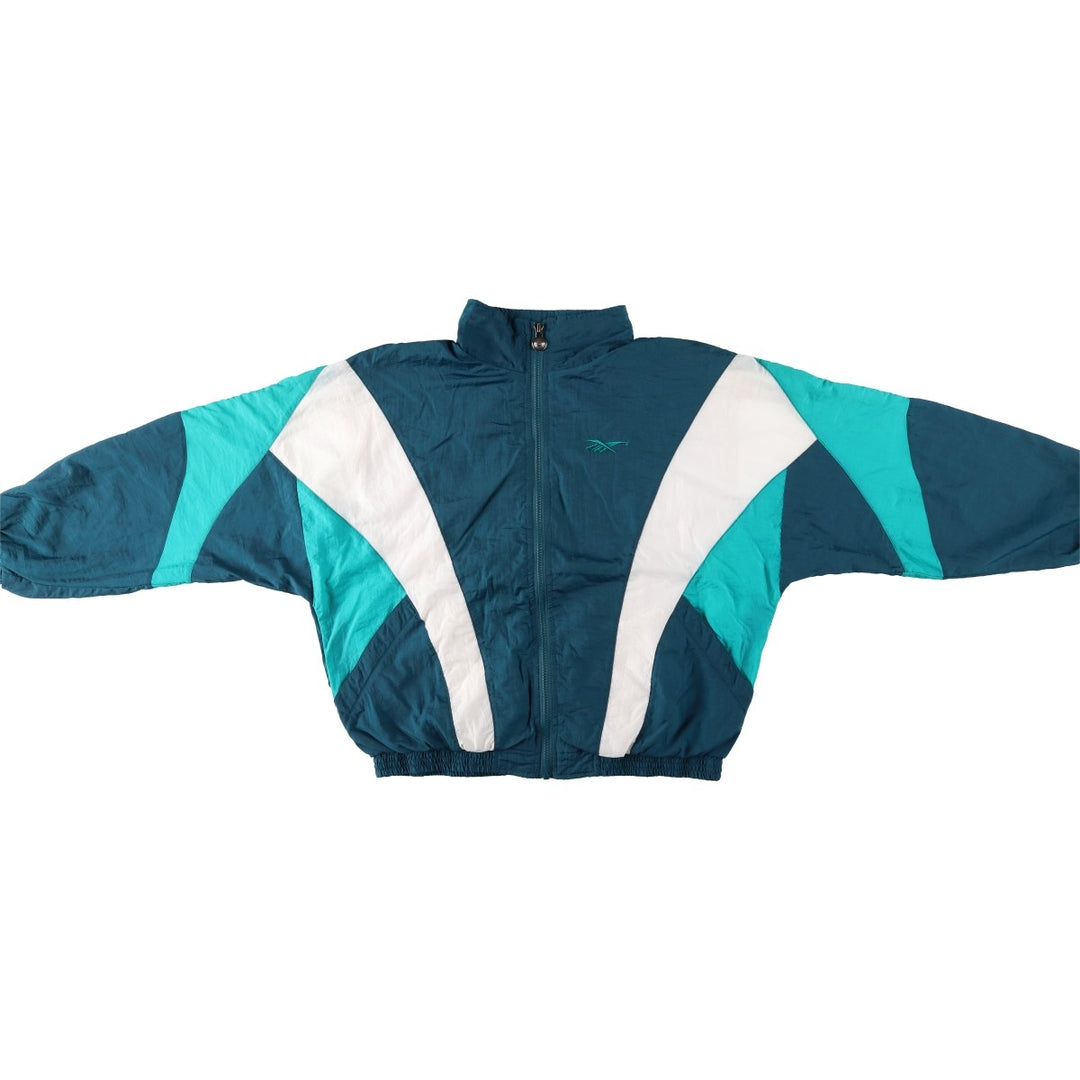 Reebok Nylon Jacket, Men's Size L Nylon green type Vintage Second Hand