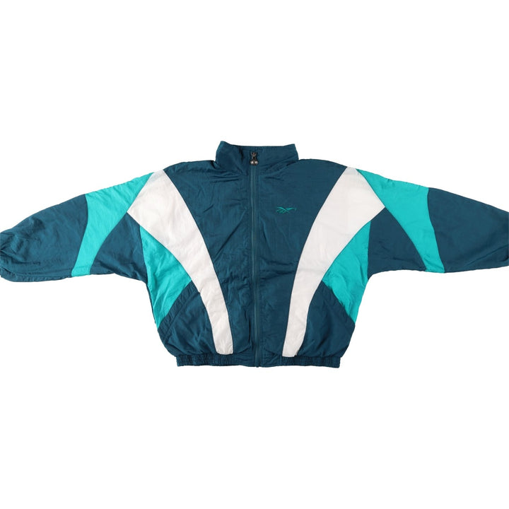 Reebok Nylon Jacket, Men's Size L Nylon green type Vintage Second Hand