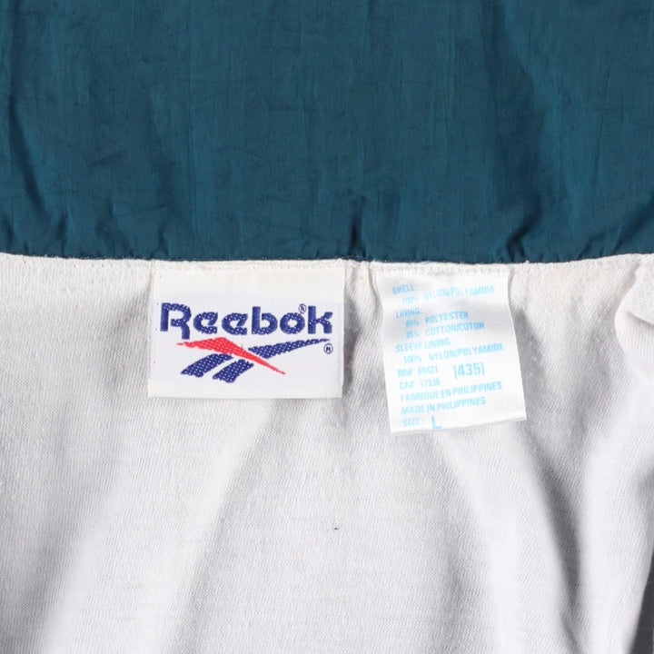Reebok Nylon Jacket, Men's Size L Nylon green type Vintage Second Hand