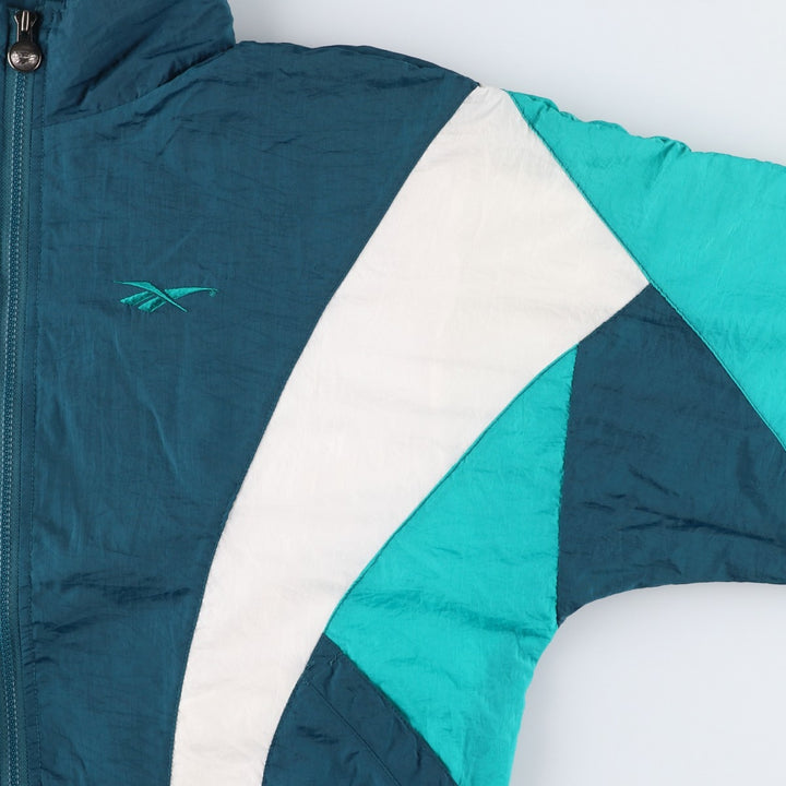 Reebok Nylon Jacket, Men's Size L Nylon green type Vintage Second Hand