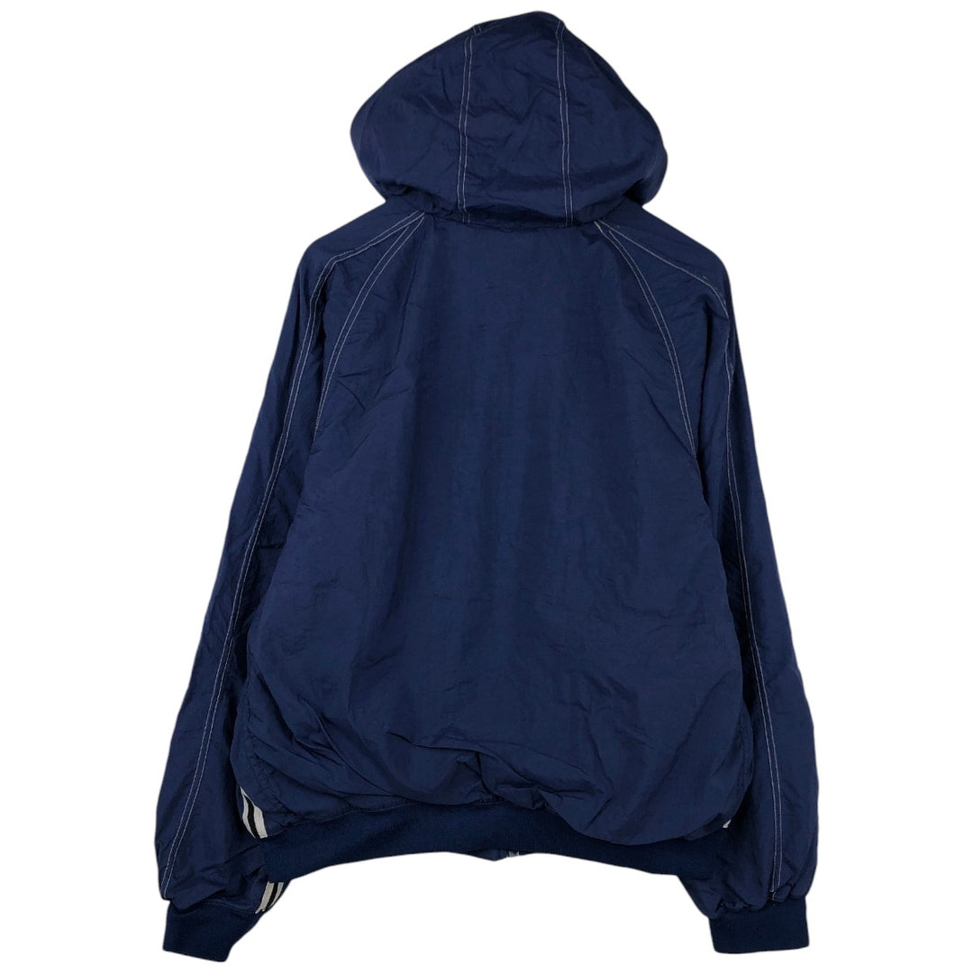 90'S Nike Nylon Parka, Men's Size L, Vintage Nylon Navy blue Vintage Second Hand