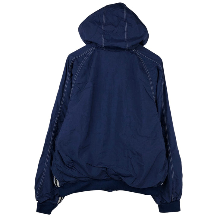 90'S Nike Nylon Parka, Men's Size L, Vintage Nylon Navy blue Vintage Second Hand