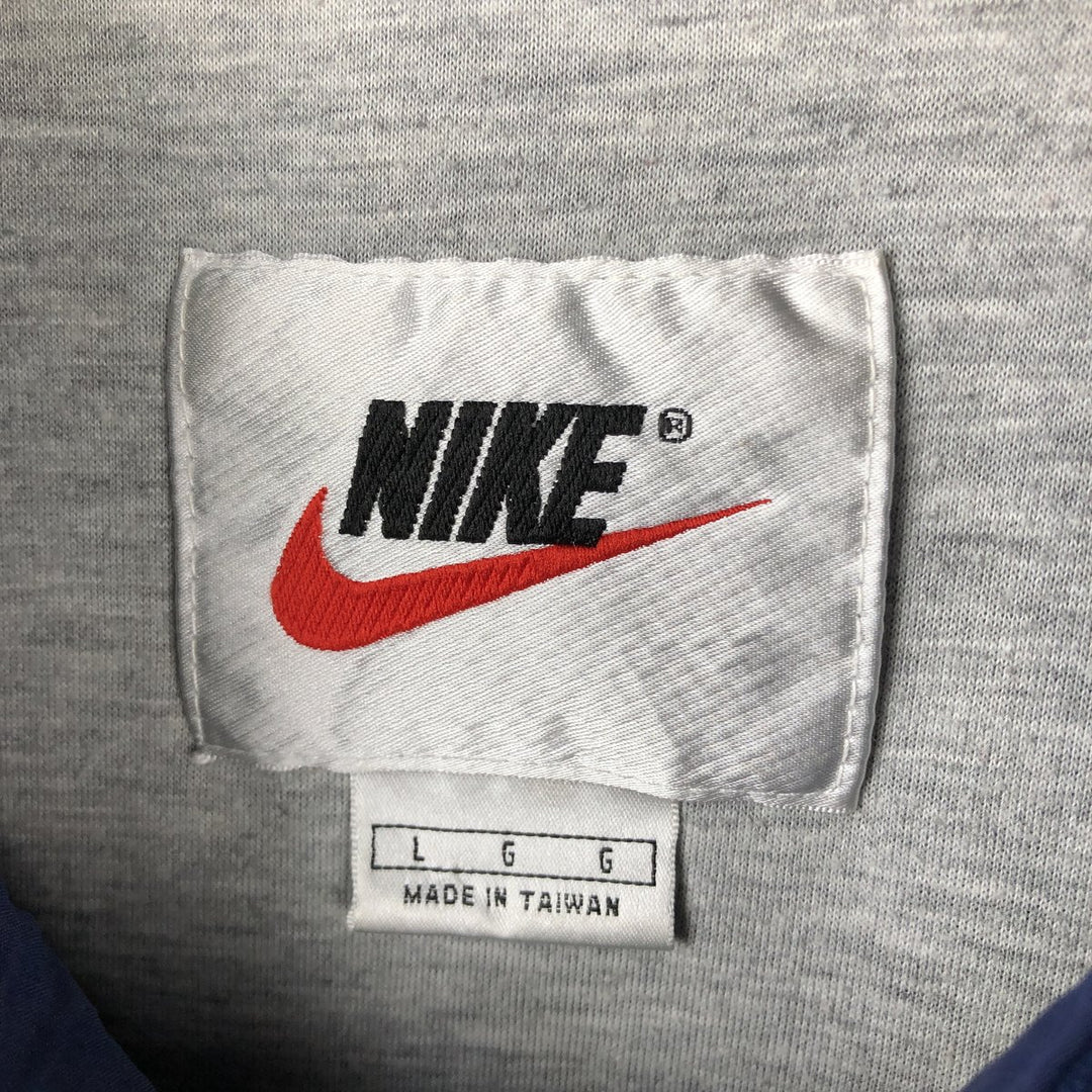 90'S Nike Nylon Parka, Men's Size L, Vintage Nylon Navy blue Vintage Second Hand