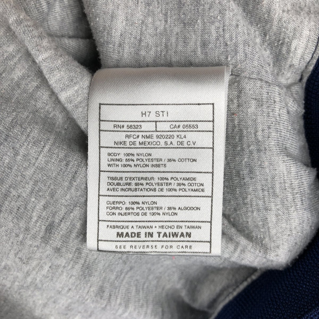 90'S Nike Nylon Parka, Men's Size L, Vintage Nylon Navy blue Vintage Second Hand