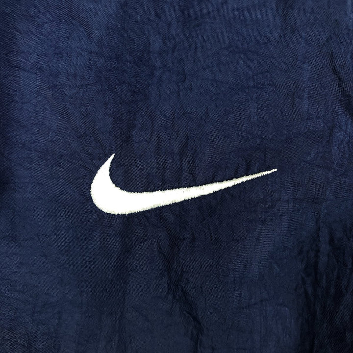 90'S Nike Nylon Parka, Men's Size L, Vintage Nylon Navy blue Vintage Second Hand