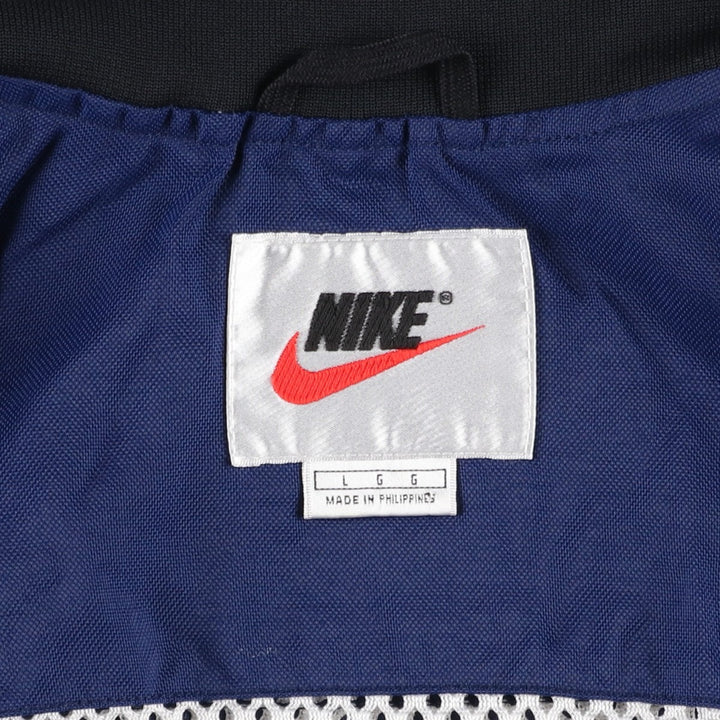 90'S Nike Team Nylon Jacket, Men's Size L (approx.), Vintage Nylon navy blue type Vintage Second Hand
