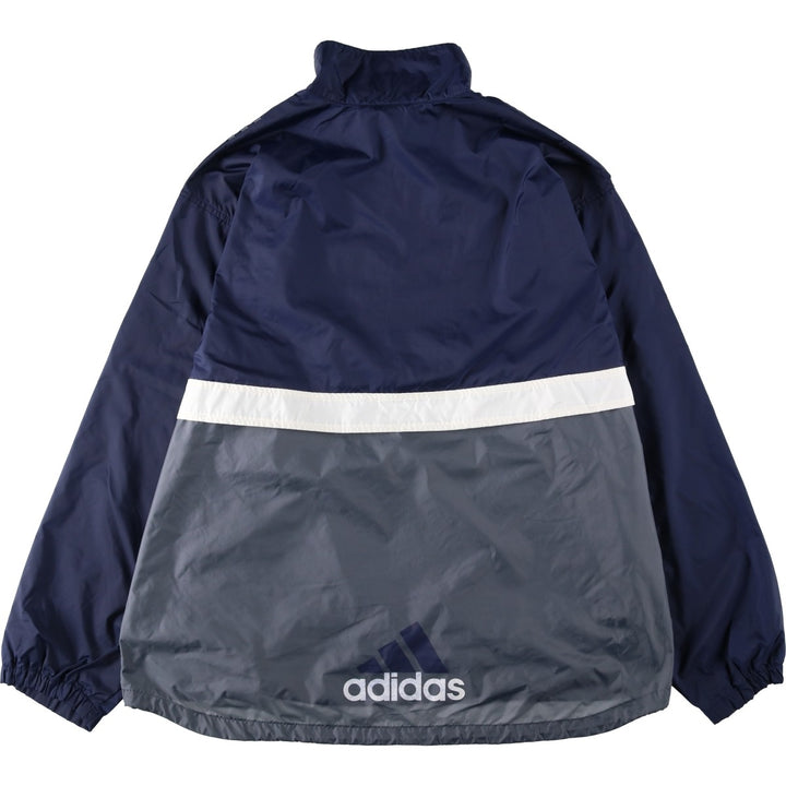 Vintage 90'S Adidas half-zip nylon pullover, men's size XL Nylon navy blue type Vintage Second Hand