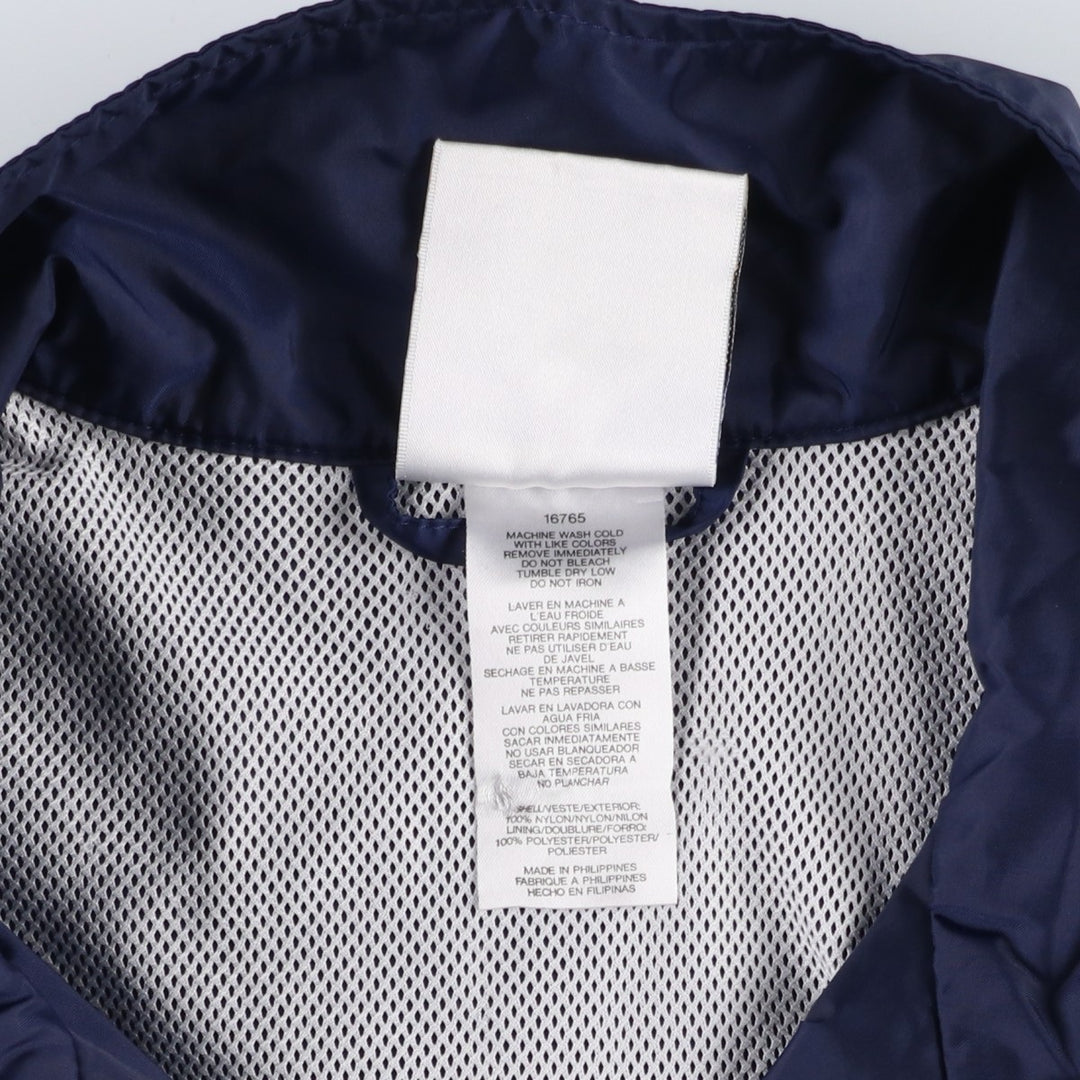 Vintage 90'S Adidas half-zip nylon pullover, men's size XL Nylon navy blue type Vintage Second Hand