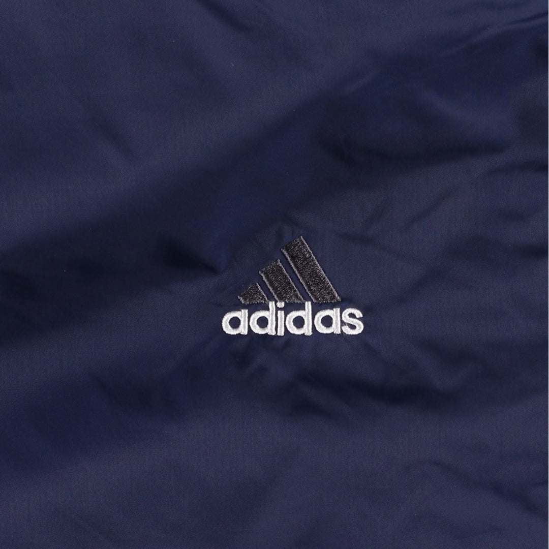 Vintage 90'S Adidas half-zip nylon pullover, men's size XL Nylon navy blue type Vintage Second Hand