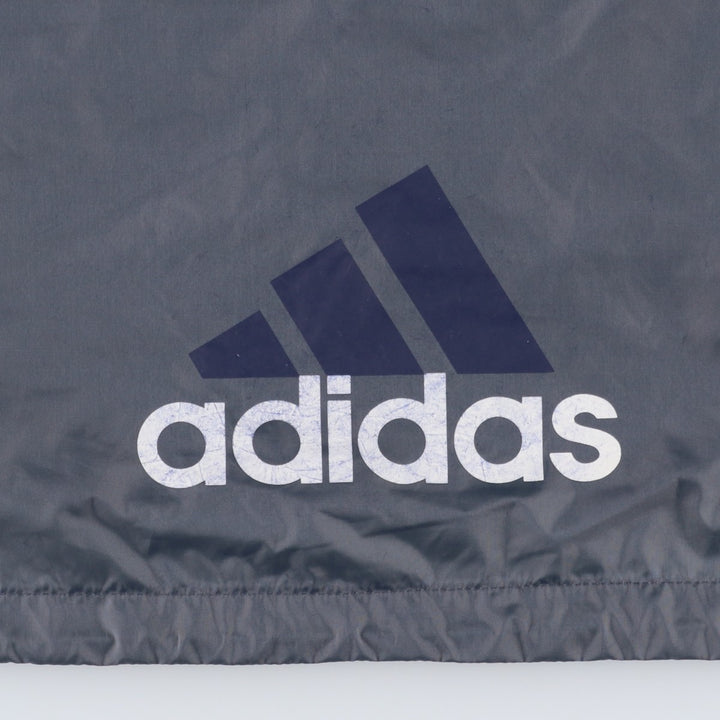 Vintage 90'S Adidas half-zip nylon pullover, men's size XL Nylon navy blue type Vintage Second Hand