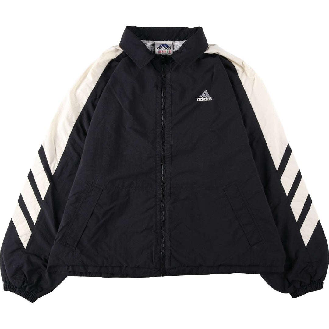 90'S Adidas Nylon Jacket, Men's XL Size, Vintage Nylon black type Vintage Second Hand