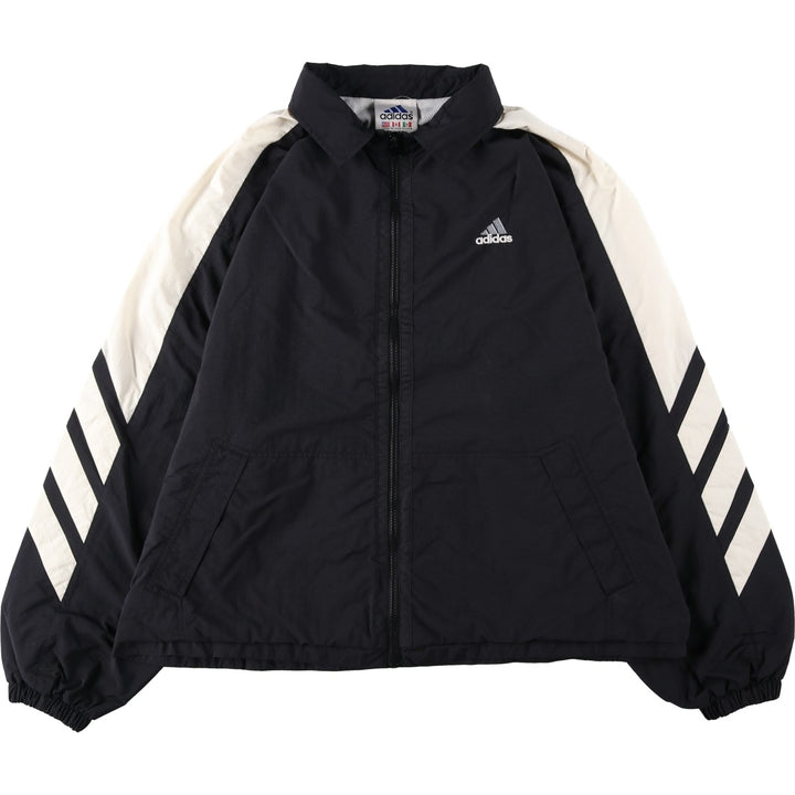 90'S Adidas Nylon Jacket, Men's XL Size, Vintage Nylon black type Vintage Second Hand