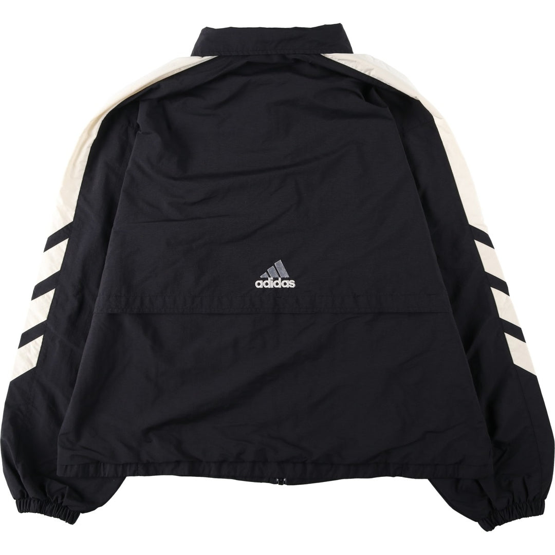 90'S Adidas Nylon Jacket, Men's XL Size, Vintage Nylon black type Vintage Second Hand