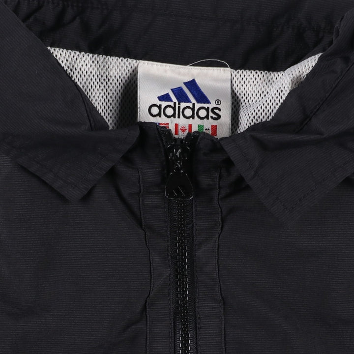 90'S Adidas Nylon Jacket, Men's XL Size, Vintage Nylon black type Vintage Second Hand