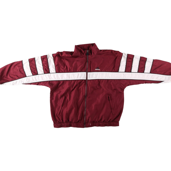 90'S Adidas Windbreaker Men's Size L Vintage polyester burgundy type Vintage Second Hand