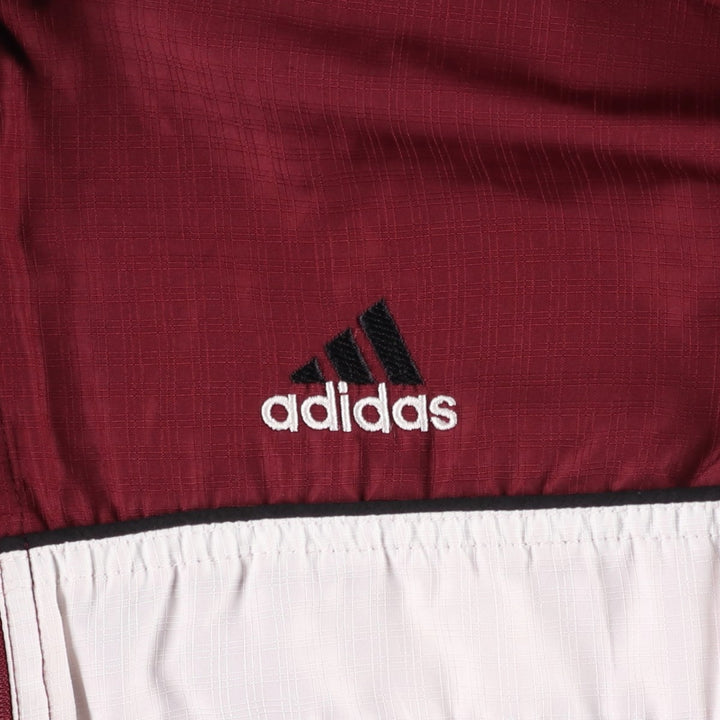 90'S Adidas Windbreaker Men's Size L Vintage polyester burgundy type Vintage Second Hand