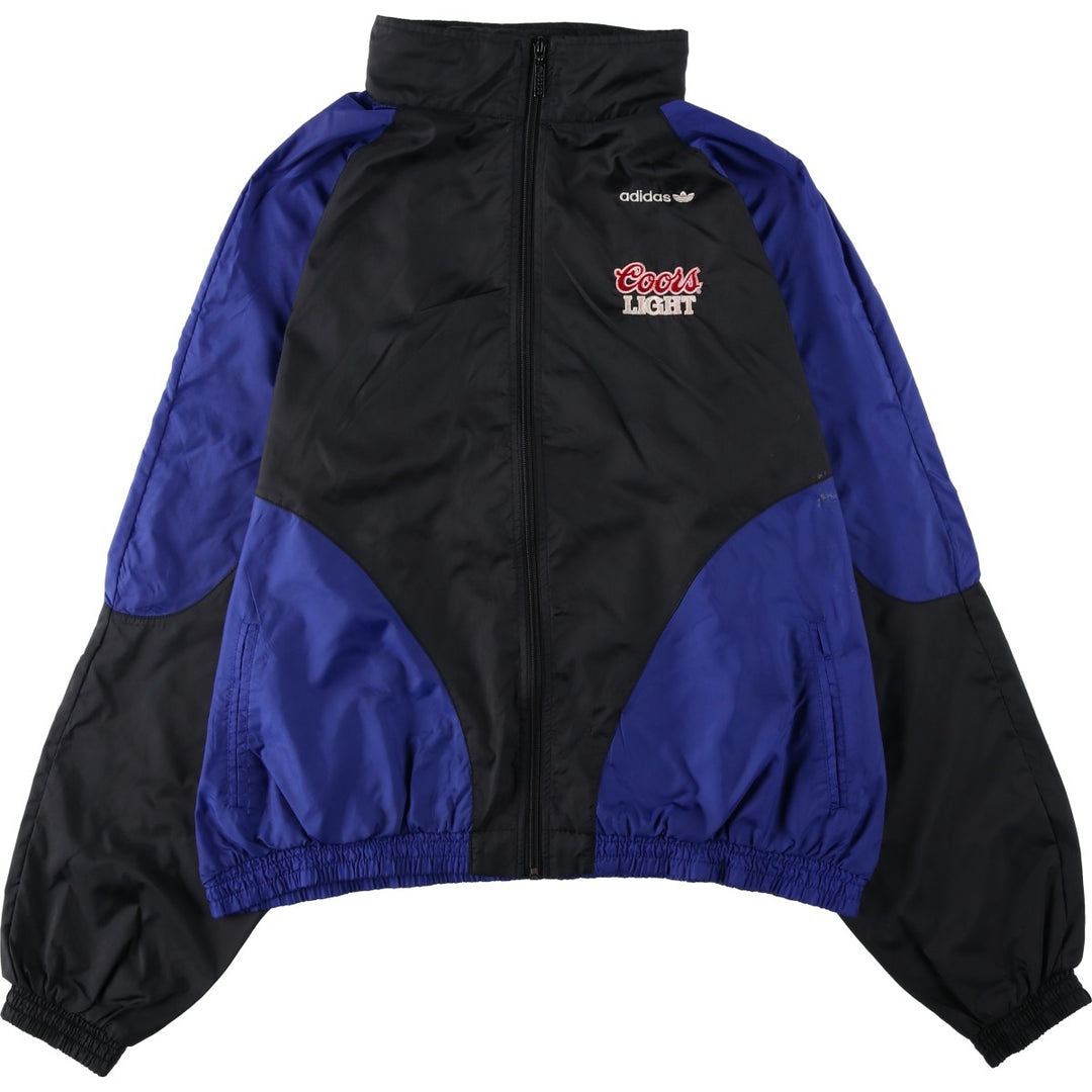 90'S Adidas nylon jacket, men's size XL (approx.) Nylon black type Vintage Second Hand
