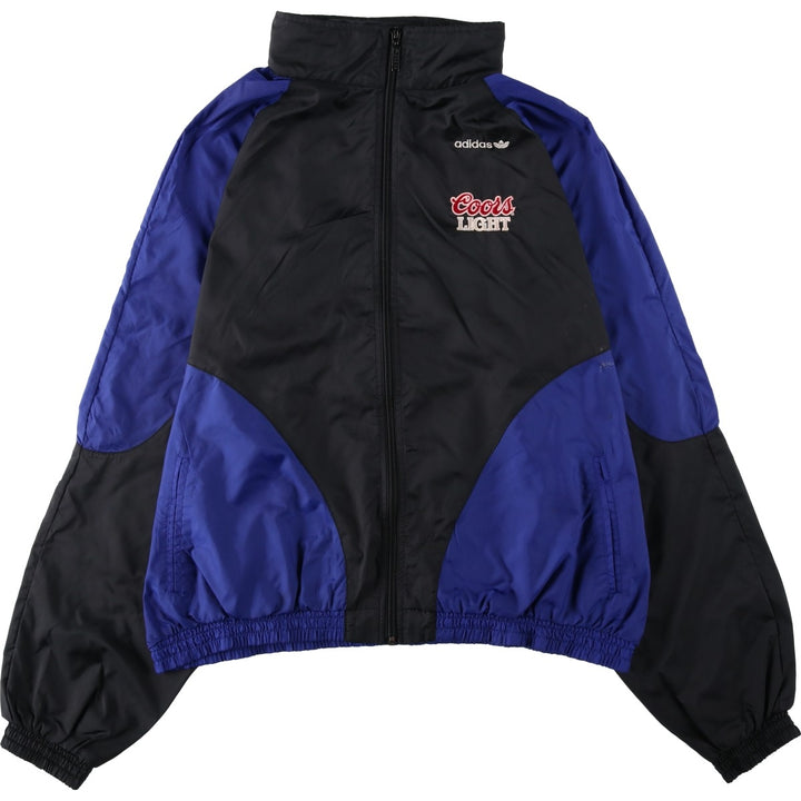 90'S Adidas nylon jacket, men's size XL (approx.) Nylon black type Vintage Second Hand