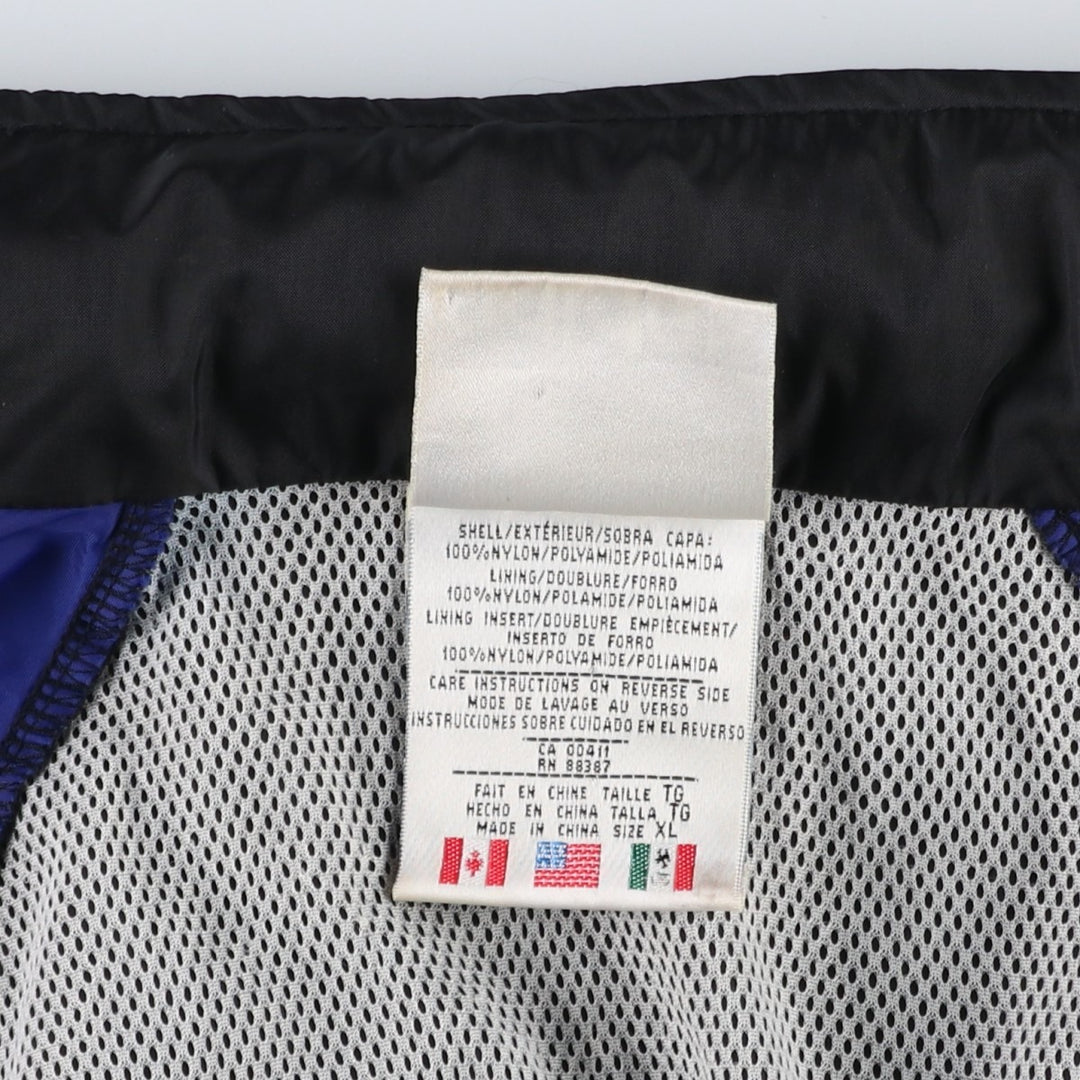 90'S Adidas nylon jacket, men's size XL (approx.) Nylon black type Vintage Second Hand