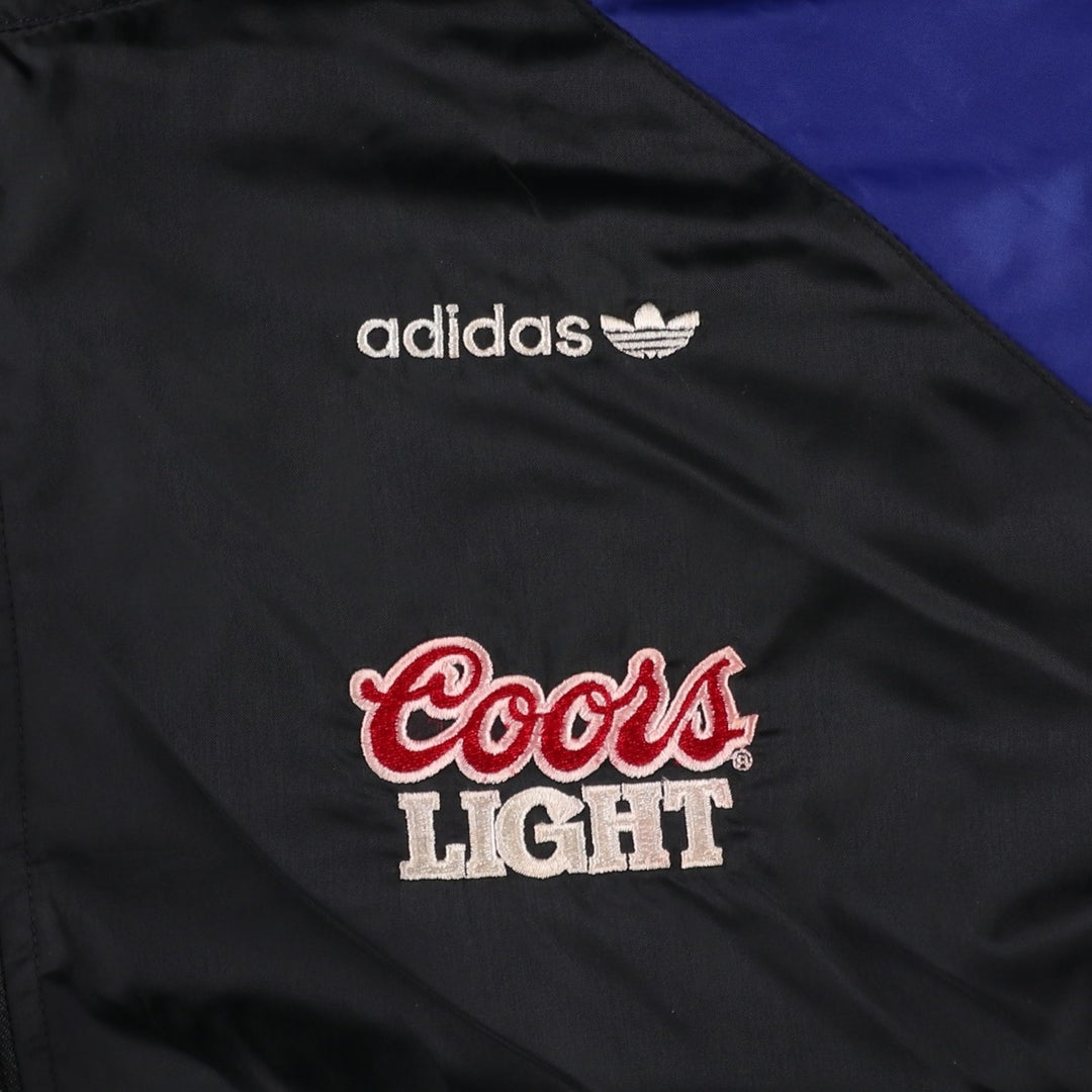 90'S Adidas nylon jacket, men's size XL (approx.) Nylon black type Vintage Second Hand