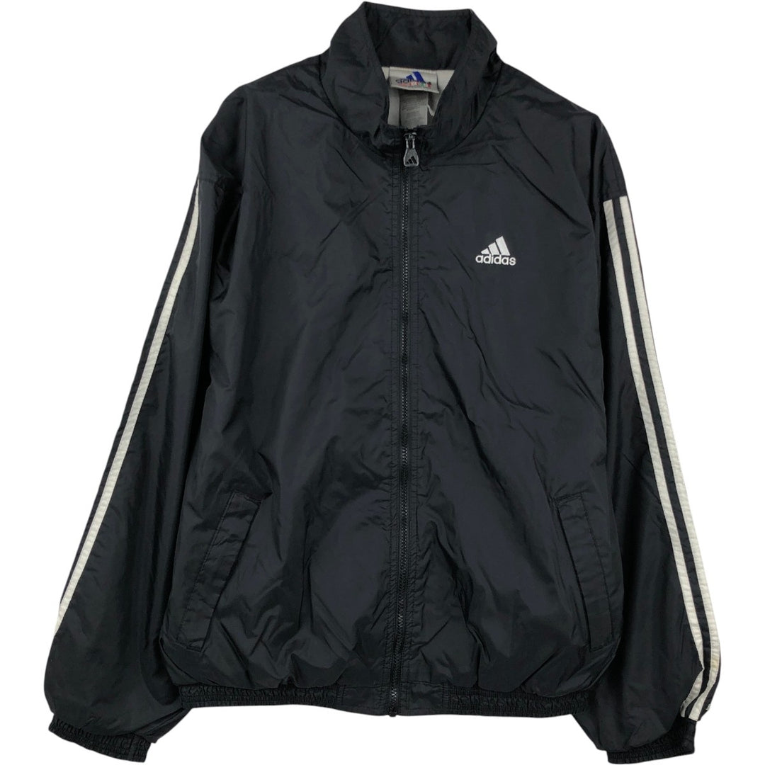 Adidas nylon jacket, men's size M (approx.) Nylon black type Vintage Second Hand
