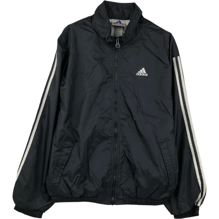 Adidas nylon jacket, men's size M (approx.) Nylon black type Vintage Second Hand