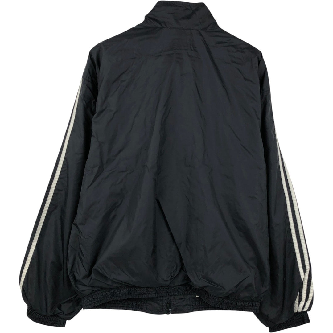Adidas nylon jacket, men's size M (approx.) Nylon black type Vintage Second Hand
