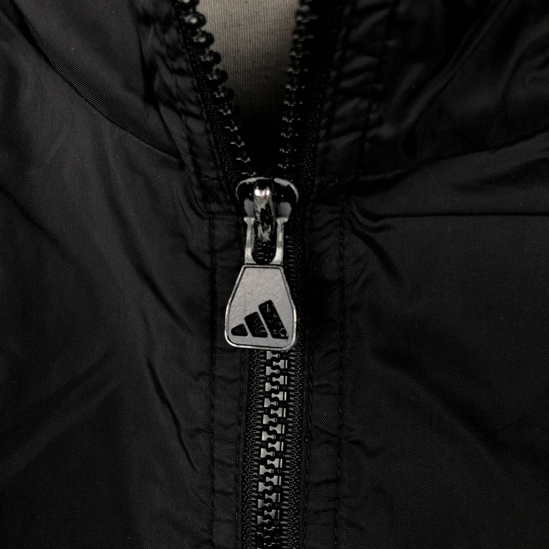 Adidas nylon jacket, men's size M (approx.) Nylon black type Vintage Second Hand