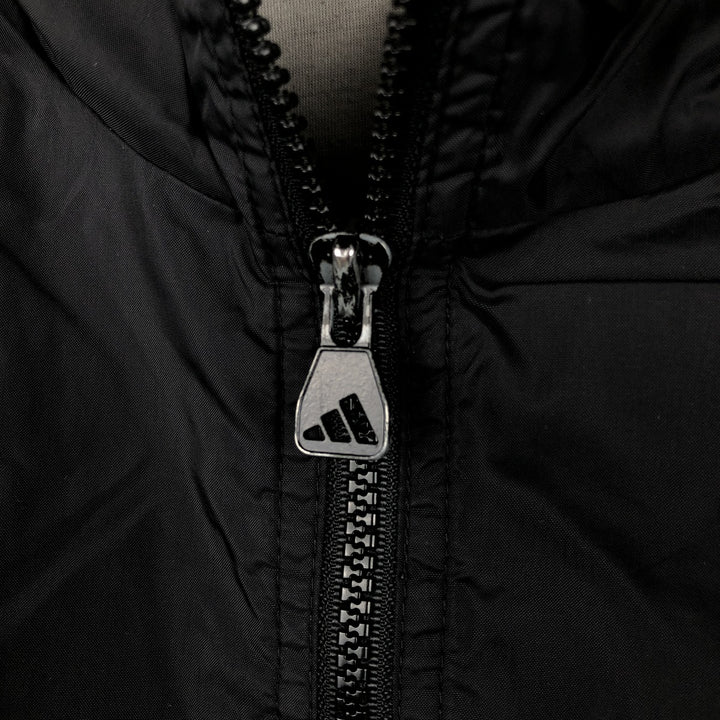 Adidas nylon jacket, men's size M (approx.) Nylon black type Vintage Second Hand