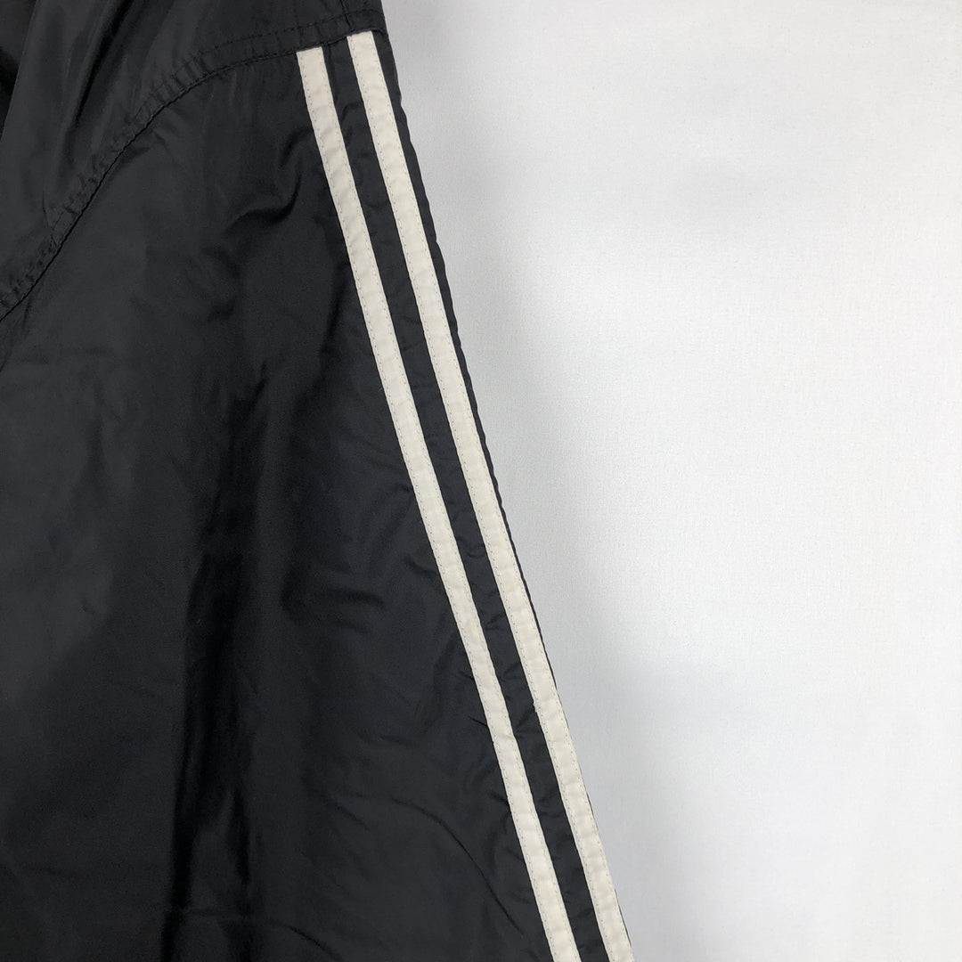 Adidas nylon jacket, men's size M (approx.) Nylon black type Vintage Second Hand