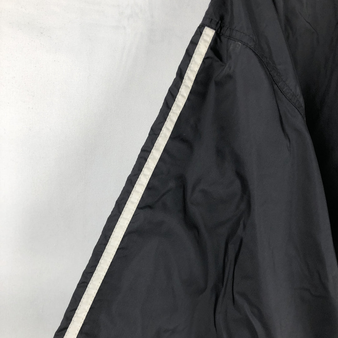 Adidas nylon jacket, men's size M (approx.) Nylon black type Vintage Second Hand