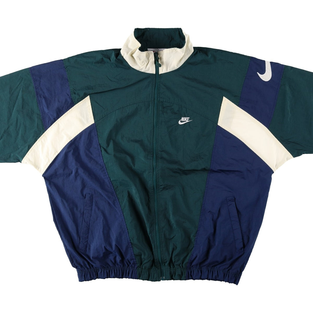 90'S Nike Nylon Jacket Men's XXL Vintage Nylon green type Vintage Second Hand