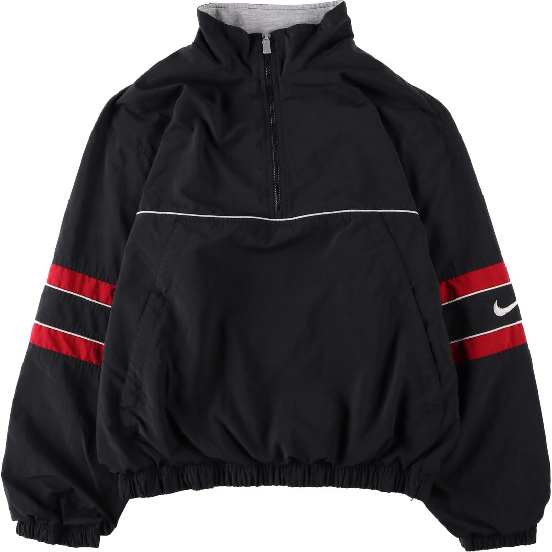 90'S Nike Warm-up Pullover, Men's M Size, Vintage polyester black type Vintage Second Hand