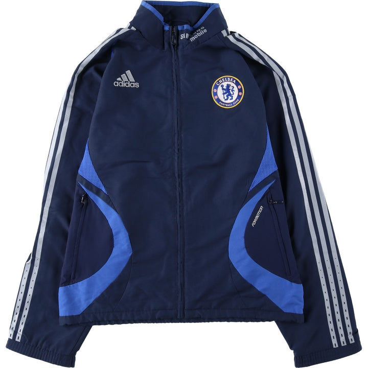 2000'S Adidas Premier League Chelsea FC Windbreaker, Men's Size S (approx.) polyester navy blue type Vintage Second Hand
