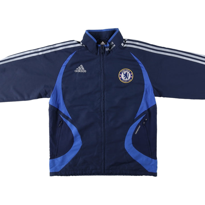 2000'S Adidas Premier League Chelsea FC Windbreaker, Men's Size S (approx.) polyester navy blue type Vintage Second Hand