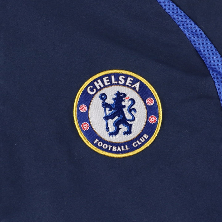 2000'S Adidas Premier League Chelsea FC Windbreaker, Men's Size S (approx.) polyester navy blue type Vintage Second Hand