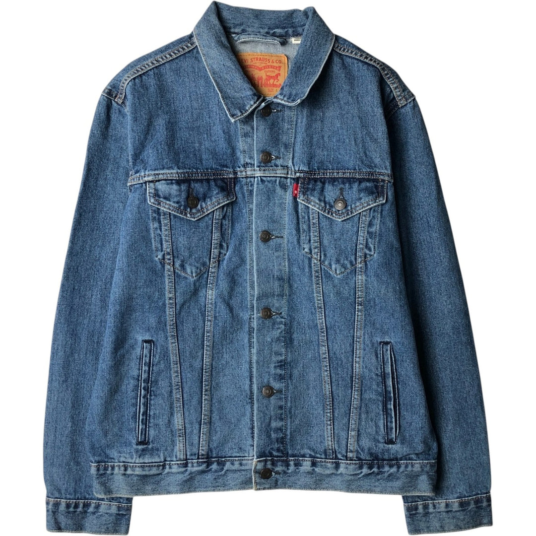 Levi's 72334 denim jacket, denim jacket, men's size L cotton blue type Vintage Second Hand