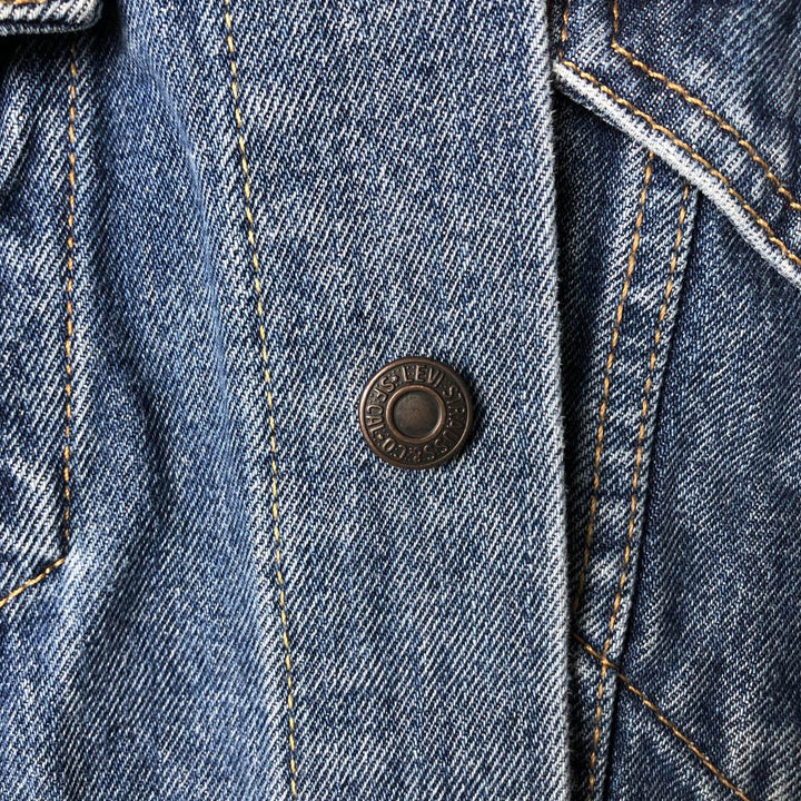Levi's 72334 denim jacket, denim jacket, men's size L cotton blue type Vintage Second Hand