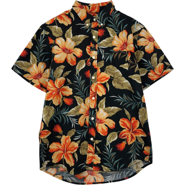Ralph Lauren x Denim and Supply all-over floral print button-down Hawaiian Aloha shirt, men's size M (approx.) cotton navy blue type Vintage Second Hand