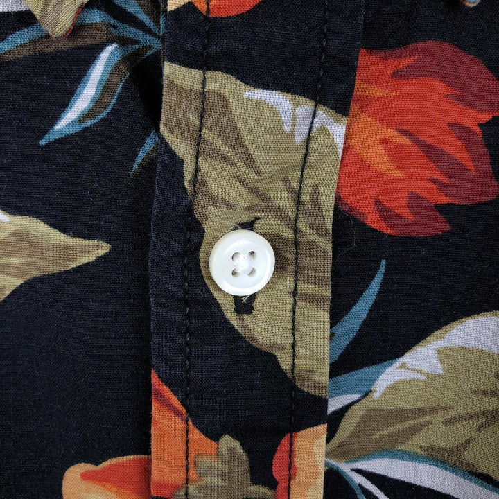 Ralph Lauren x Denim and Supply all-over floral print button-down Hawaiian Aloha shirt, men's size M (approx.) cotton navy blue type Vintage Second Hand
