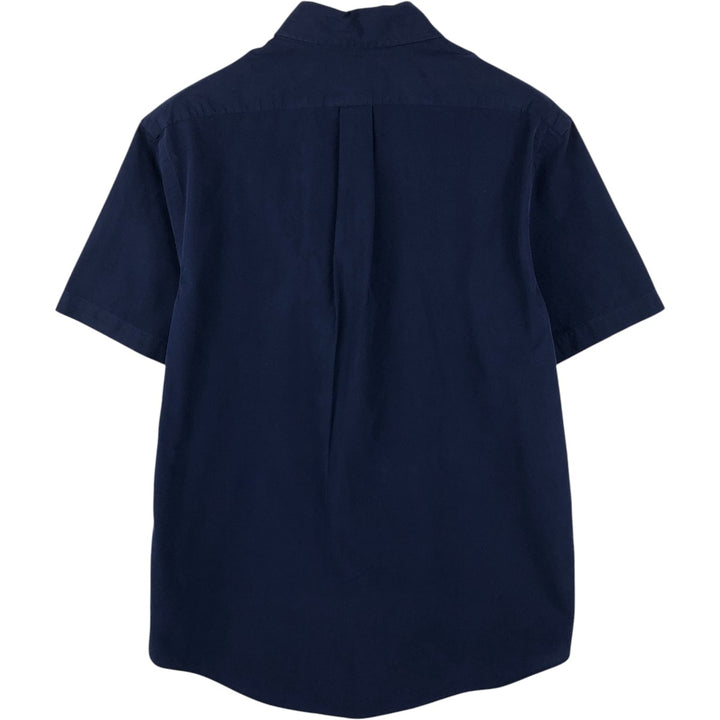 Ralph Lauren CUSTOM FIT Short-Sleeve Button-Down Shirt, Men's Size L (approx.) cotton navy blue type Vintage Second Hand