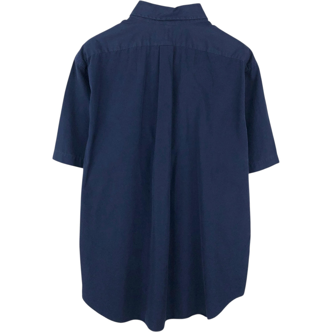 Ralph Lauren Classic Fit Short Sleeve Button Down Shirt Men's XL cotton navy blue type Vintage Second Hand