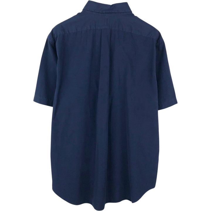 Ralph Lauren Classic Fit Short Sleeve Button Down Shirt Men's XL cotton navy blue type Vintage Second Hand