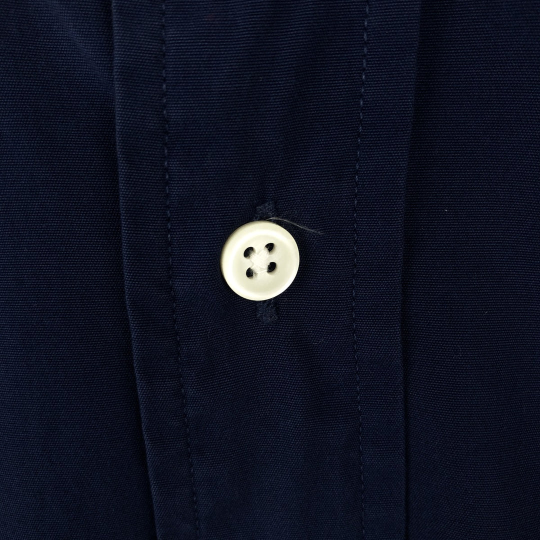 Ralph Lauren Classic Fit Short Sleeve Button Down Shirt Men's XL cotton navy blue type Vintage Second Hand