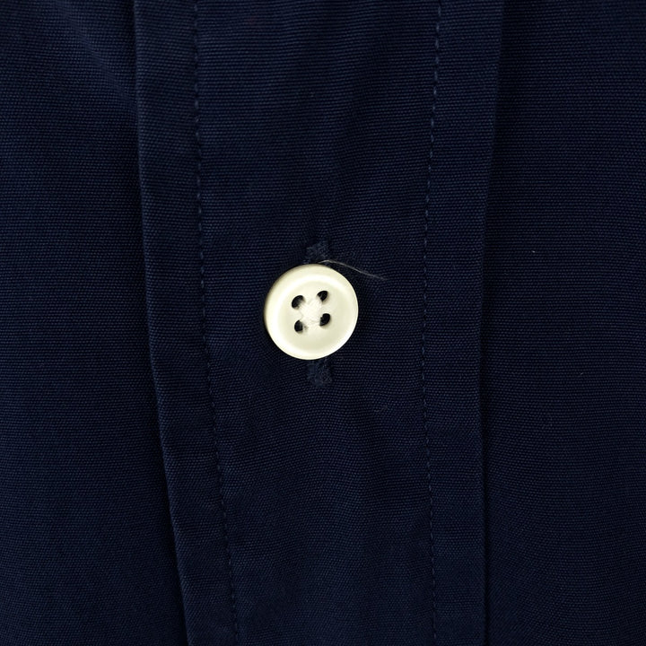 Ralph Lauren Classic Fit Short Sleeve Button Down Shirt Men's XL cotton navy blue type Vintage Second Hand