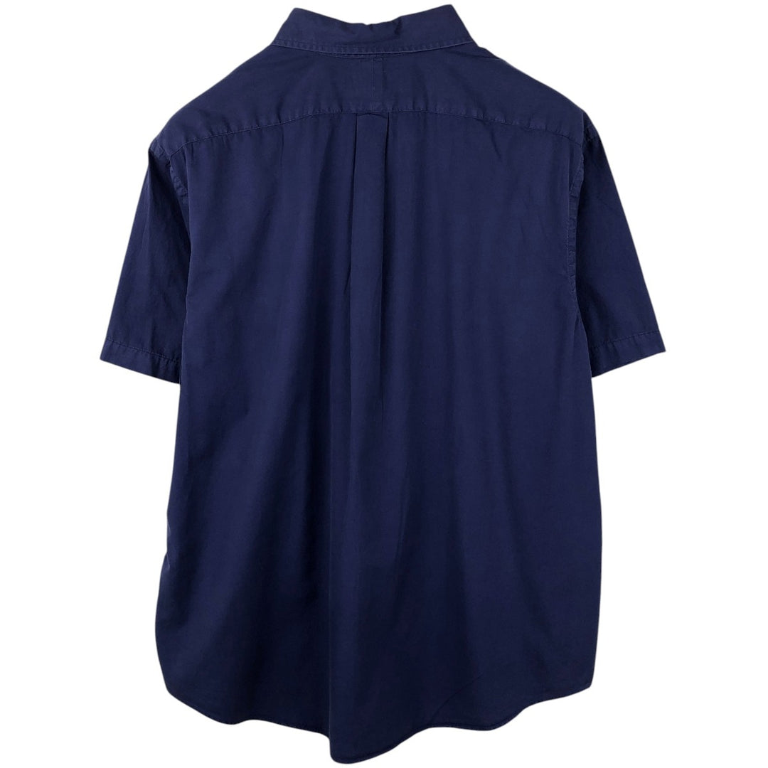 Ralph Lauren Featherweight Twill Short-Sleeve Button-Down Shirt, Men's Size XXL (approx.) cotton purple type Vintage Second Hand