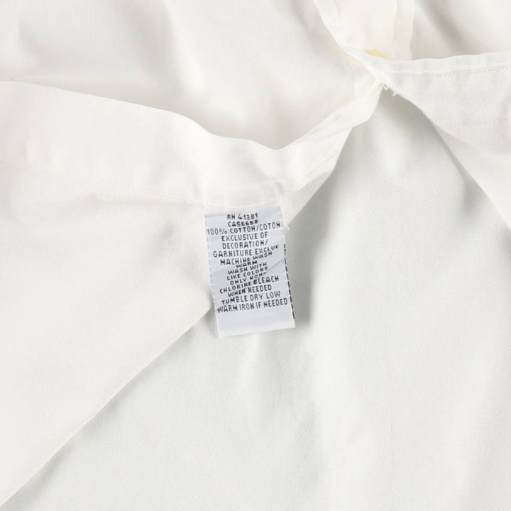 Ralph Lauren Classic Fit short sleeve button down shirt, men's size M cotton white type Vintage Second Hand